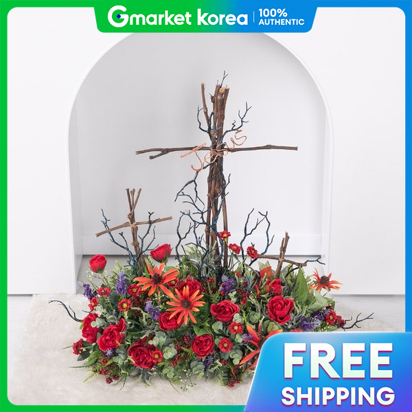 Easter Lent Large Cross Centerpiece Elirama Sabaekdani 60cm Interior Church Decoration Sanctuary ราคา 3,941 บาท*ส่งฟรี