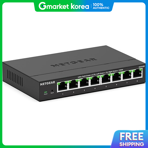 Netgear | Netgear Ms308 Multi-Gigabit Switch / 2.s 8-Port / Silent Fanless / Desk or Wall Type ราคา 14,436 บาท*ส่งฟรี