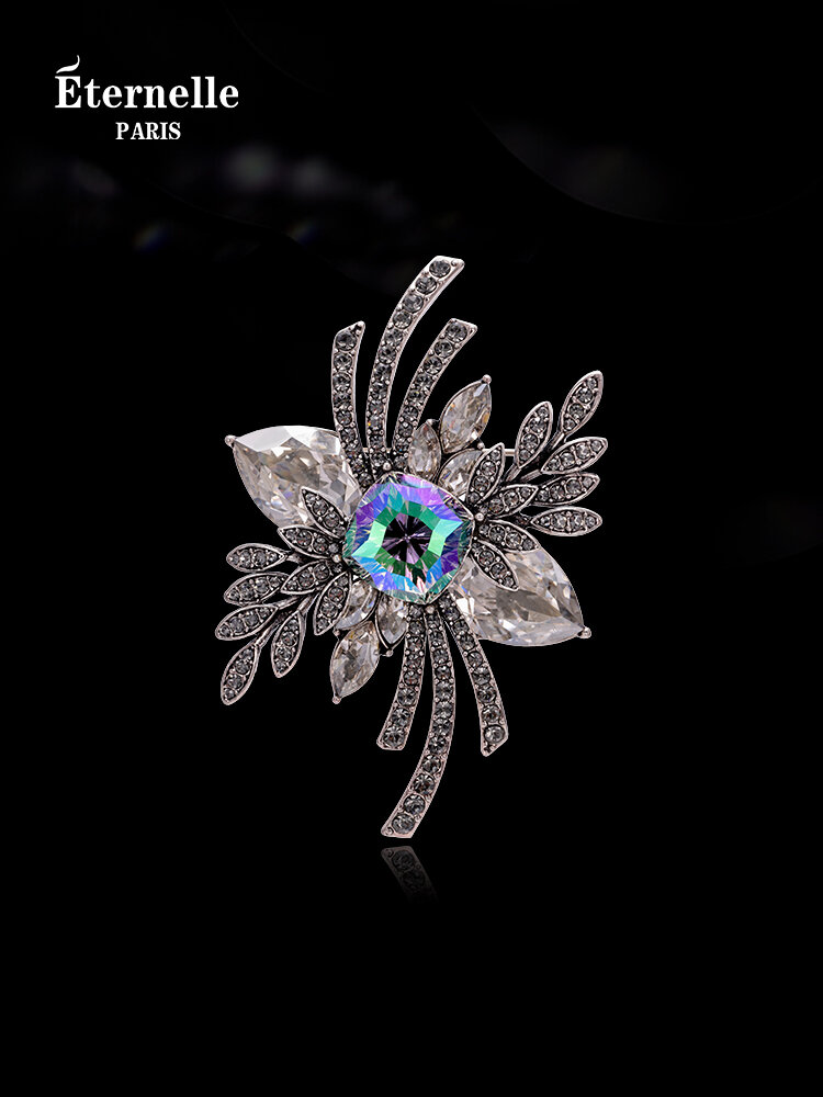 [Eternelle | Eternelle French Austrian Crystal Brooch High End Luxury Accessories Autumn Winter Neck Pin Floral Plant Pattern For Women,Eternelle | Eternelle French Austrian Crystal Brooch High End Luxury Accessories Autumn Winter Neck Pin Floral Plant Pa ราคา 3,935 บาท*ส่งฟรี