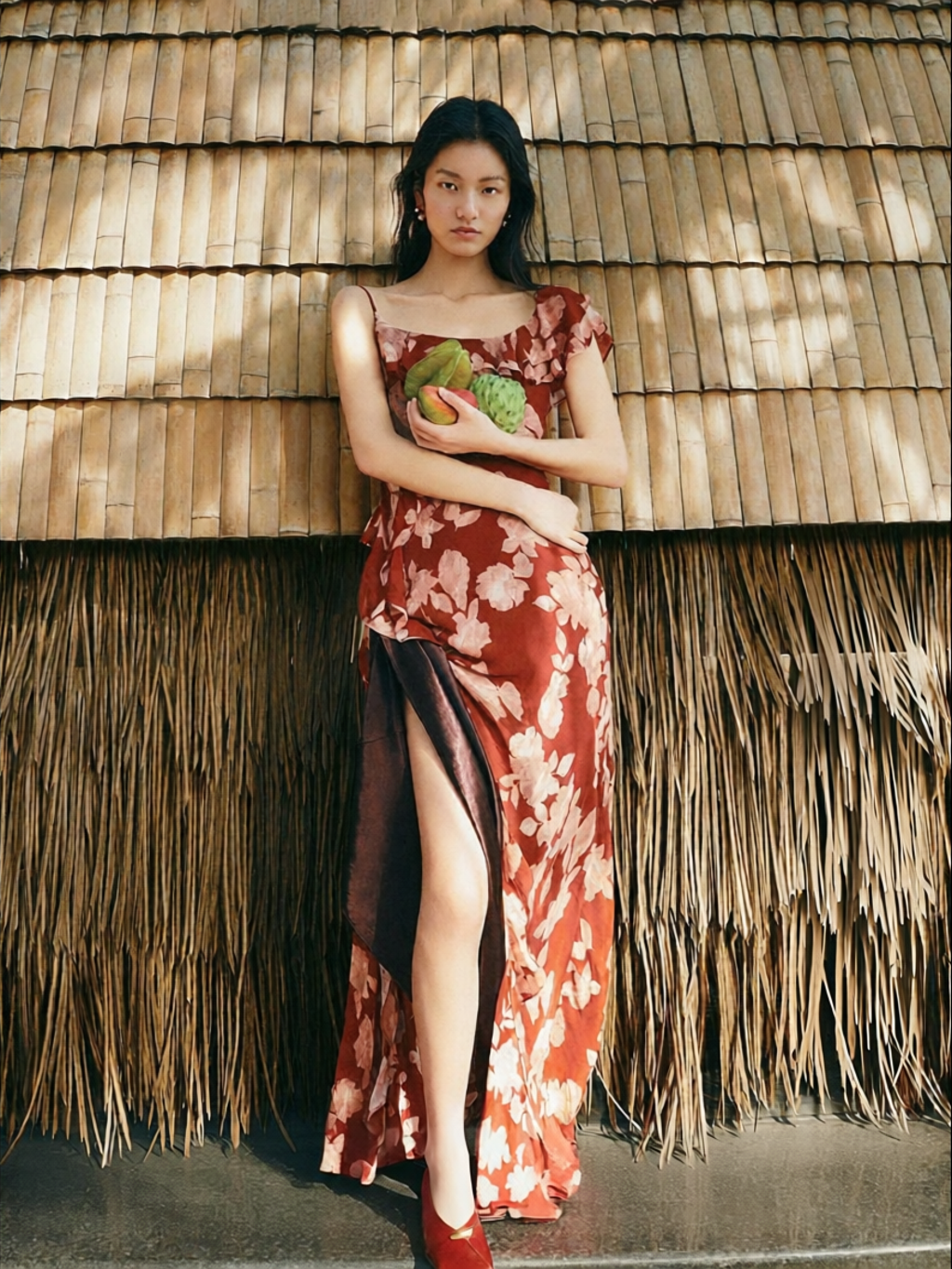 ชุดเดรสผู้หญิง ชุดเดรสแฟชั่นสไตล์เกาหลี Vero Moda เวโร โมดา | ชุดเดรสสไตล์ฝรั่งเศสพิมพ์ลาย Ruffled