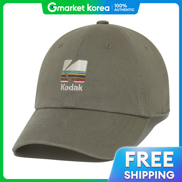 Kodak | Official Signature Fit Rainbow Embroidered Ball Cap Khaki ราคา 1,406 บาท*ส่งฟรี