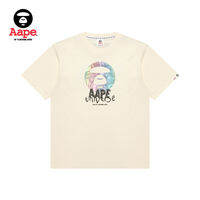 Aape | เสื้อยืดผู้ชายสไตล์สุดเท่ ลายพรางและสีบล็อก