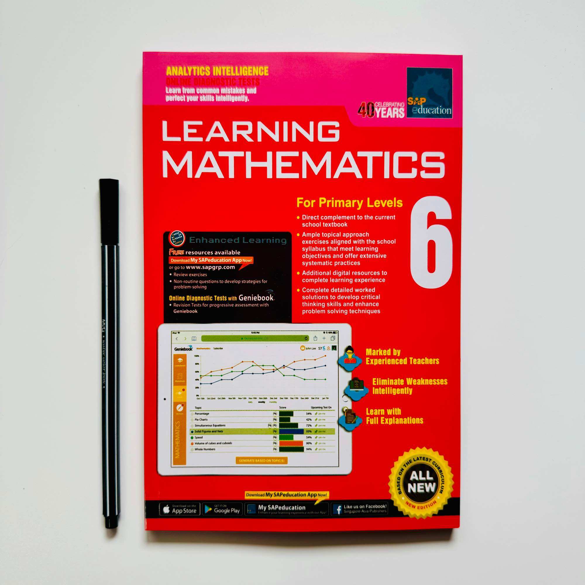 Learning Mathematics Singapore Math SAP Maths workbook In Stock