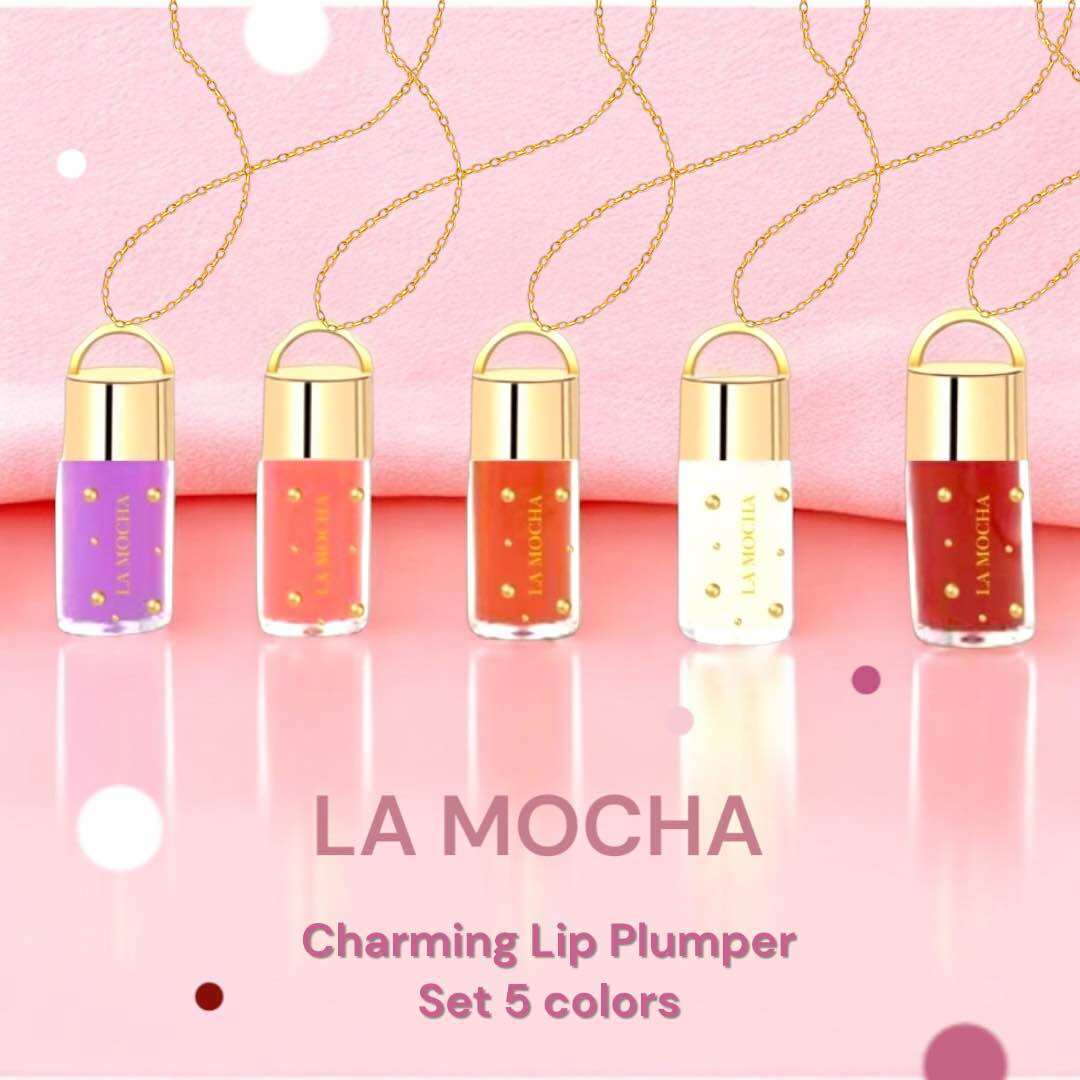 Set of 5 Colors, Luxury Lip Necklace, La Mocha Lip Filler, Lip Sunscreen Spf 15 ราคา 11,900 บาท*ส่งฟรี