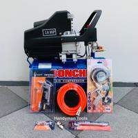 BONCHI ปั๊มลม ปั๊มลมโรตารี่ 30 ลิตร 2 แรงม้า รุ่น 30L พร้อมอุปกรณ์ 6 อย่าง และสายไฟพร้อมหัวปลั๊กยาว 10 เมตร