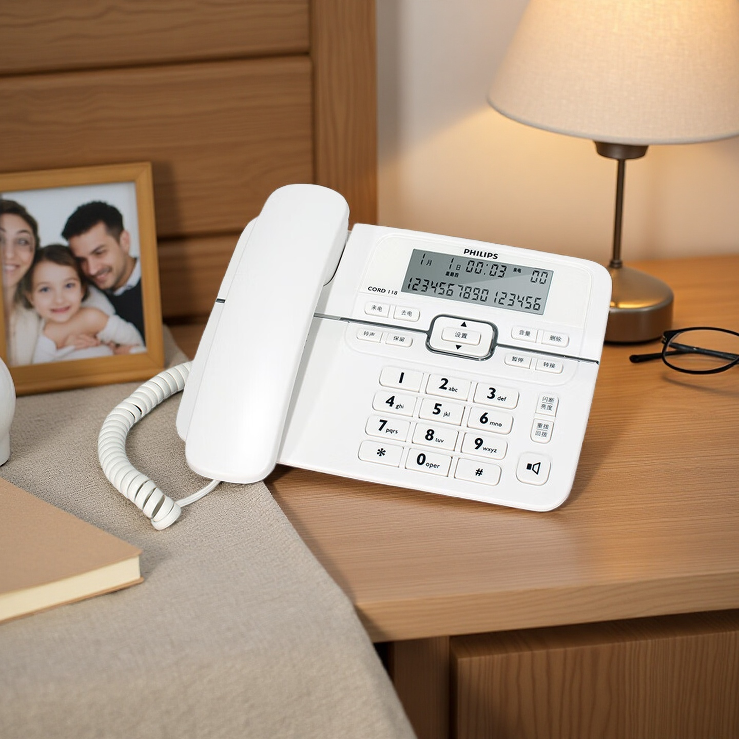 Philips | Battery Free Office Desk Phone ราคา 396 บาท*ส่งฟรี