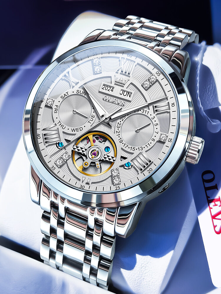 [JINRUI | Automatic Mechanical Water-Resistant Steel Bracelet Business Watch,JINRUI | Automatic Mechanical Water-Resistant Steel Bracelet Business Watch,] ราคา 2,818 บาท*ส่งฟรี