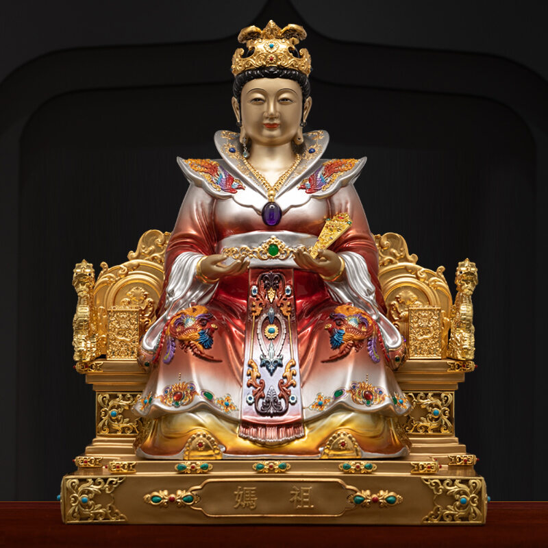 WANGJIXIANG | Enamel Colored Mazu Statue For Home Use ราคา 83,161 บาท*ส่งฟรี