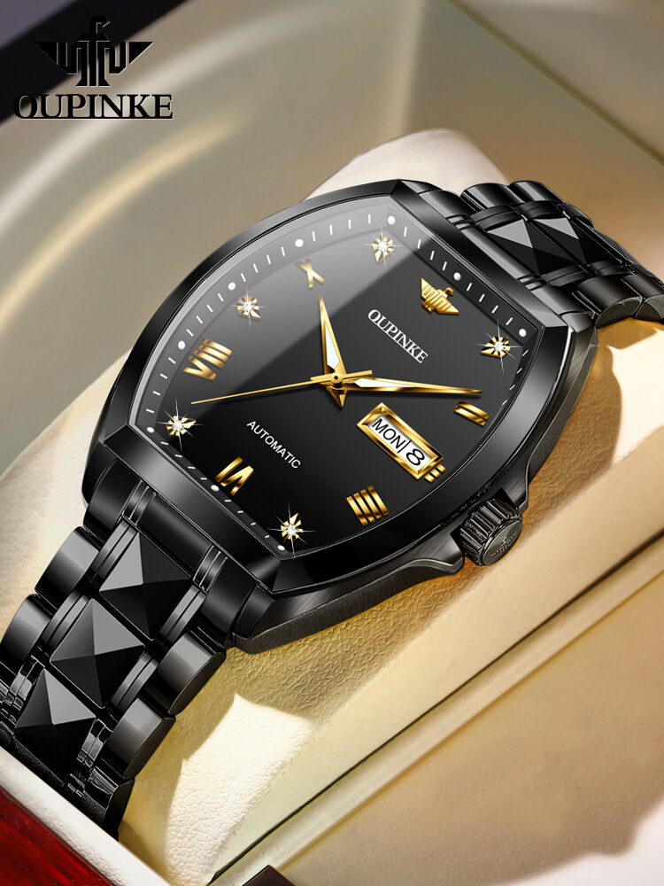 OLEVS | Automatic Mechanical Watch Men's Black ราคา 11,597 บาท*ส่งฟรี