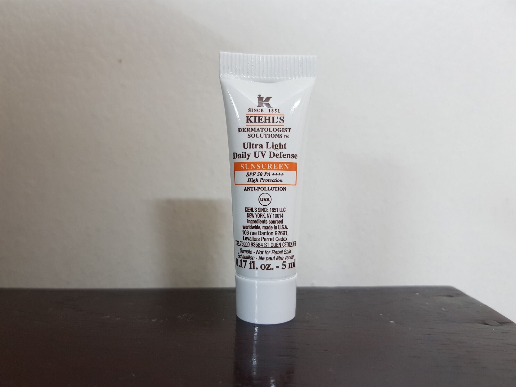 กันแดดคีลส์ Kiehl's Ultra Light Daily UV Defense SPF 50 PA++++ 5ml