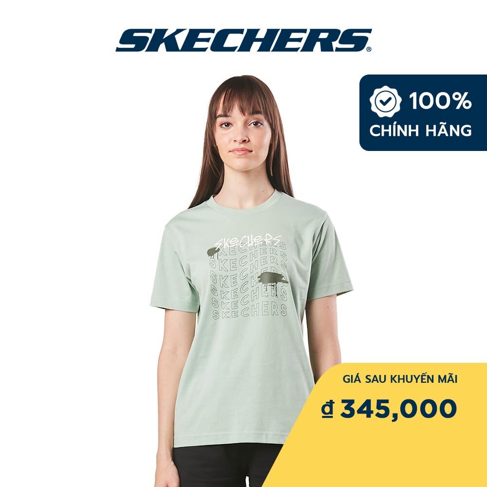 [Chỉ Ngày hội thành viên - Voucher 10%]  Skechers Nữ Áo Thun Tay Ngắn Tập Gym, Thường Ngày, Đi Học, Đi Làm - SL22Q4W303-LOFT