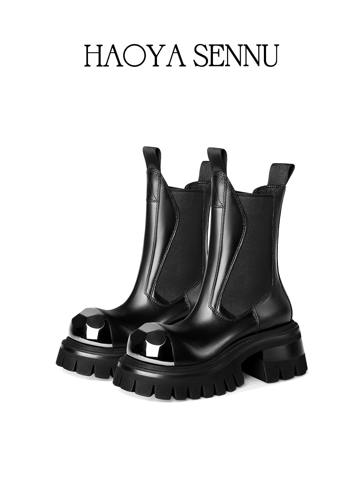 HAOYASENNU | Thick Sole Chelsea Boots ราคา 9,985 บาท*ส่งฟรี