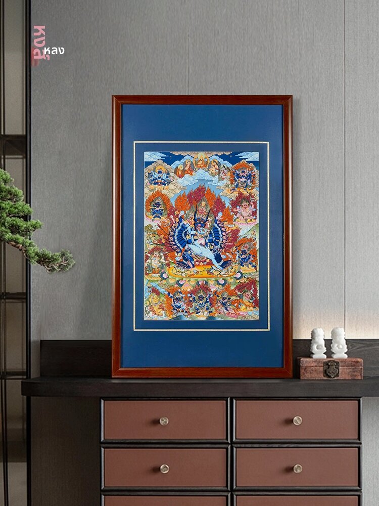 [CHUANGLONG | Living Room Entrance Tibetan Style Mineral Thangka Wall Hanging,CHUANGLONG | Living Room Entrance Tibetan Style Mineral Thangka Wall Hanging,] ราคา 3,086 บาท*ส่งฟรี