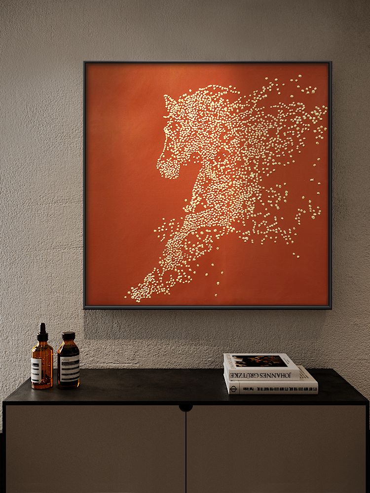 XIANGYUE | Sophisticated Hand-painted Texture Wall-mounted Decorative Painting for Living Room and Bedroom ราคา 4,425 บาท*ส่งฟรี