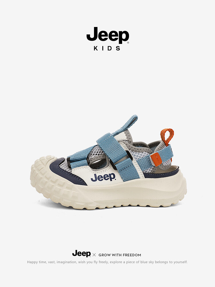 แฟชั่นและเสื้อผ้าเด็ก Jeep รองเท้าแตะเด็กชายแบบปิดนิ้วเท้าพร้อมน้ำกันลื่นของ ราคา 2,355 บาท*ส่งฟรี