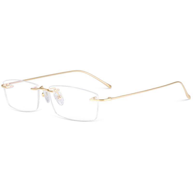 RIGO | Rimless 18K Gold Glasses Frames Unisex Business Style ราคา 106,042 บาท*ส่งฟรี