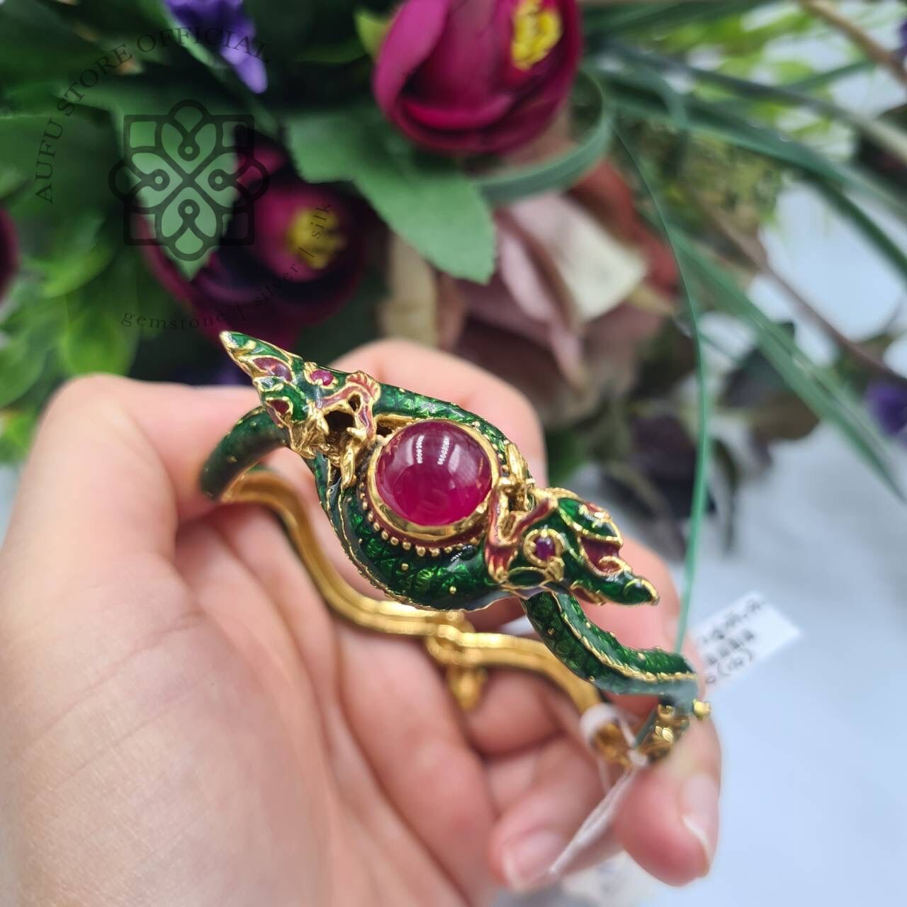 💥 Goddess Narang Ruby ​​Bracelet, Genuine Gemstone, Product Comes with a Certificate of Authenticity. 💥 Aufu Store ราคา 9,990 บาท*ส่งฟรี