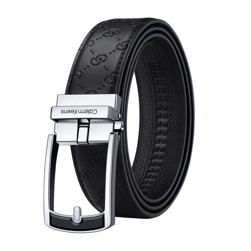 calermkeens | Automatic Buckle Leather Belt for Men ราคา 2,536 บาท*ส่งฟรี