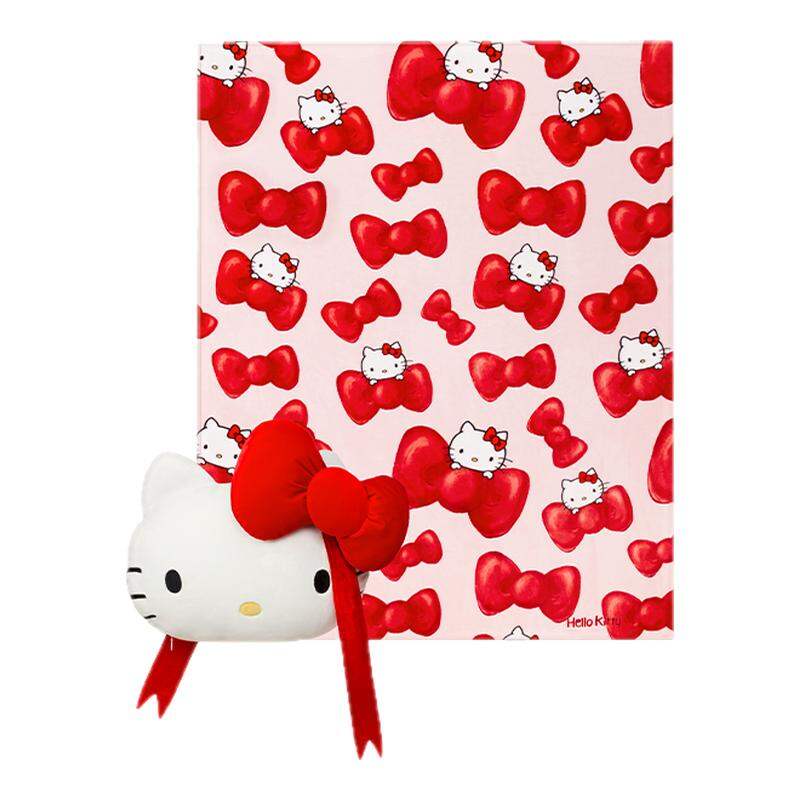 หมอนหนุนเพื่อสุขภาพ Memory Foam T-B-H หมอนผ้าห่ม Hello Kitty 2-in-1