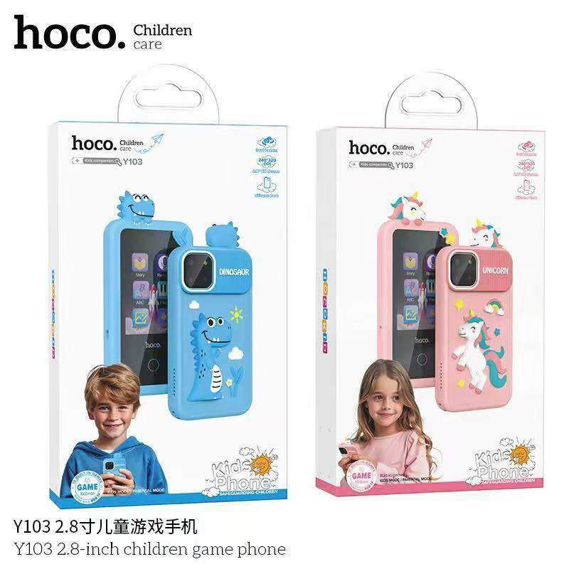 SY โทรศัพท์สำหรับเด็ก HOCO Y103 มือถือ Kids Phone หน้าจอ 2.8 นิ้ว ใส่ซิมการ์ดได้ ส่งเสริมจินตนาการ ราคา 1,169 บาท*ส่งฟรี