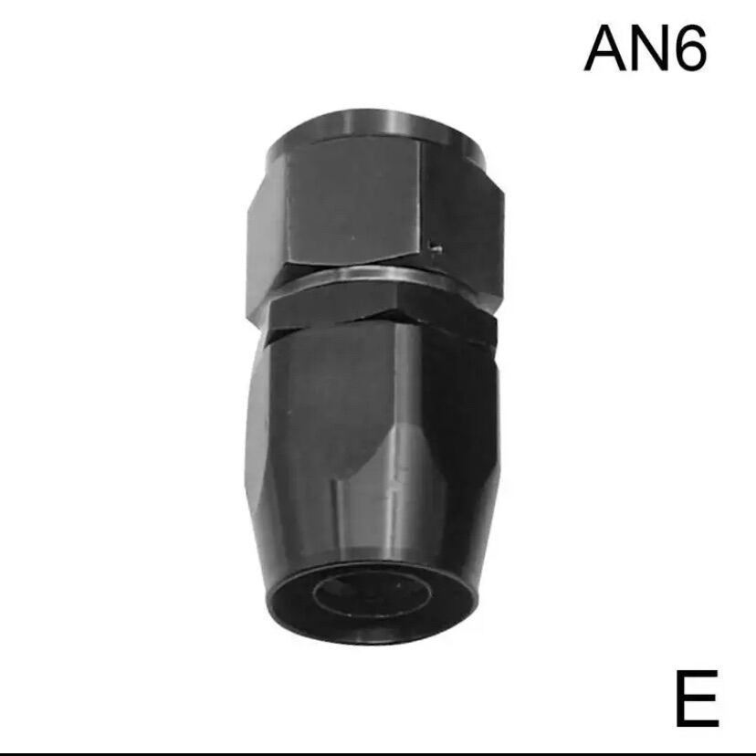 AN6 Straight 0° Degree Aluminum Swivel Hose End Fitting Adapter Oil Fuel Line NPT PLUG