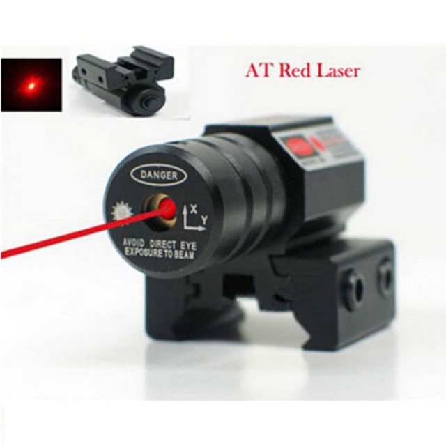 เลเซอร์ 50-100M 635-655nm Red Dot Laser Sight ปรับ 11 มม.20 มม.