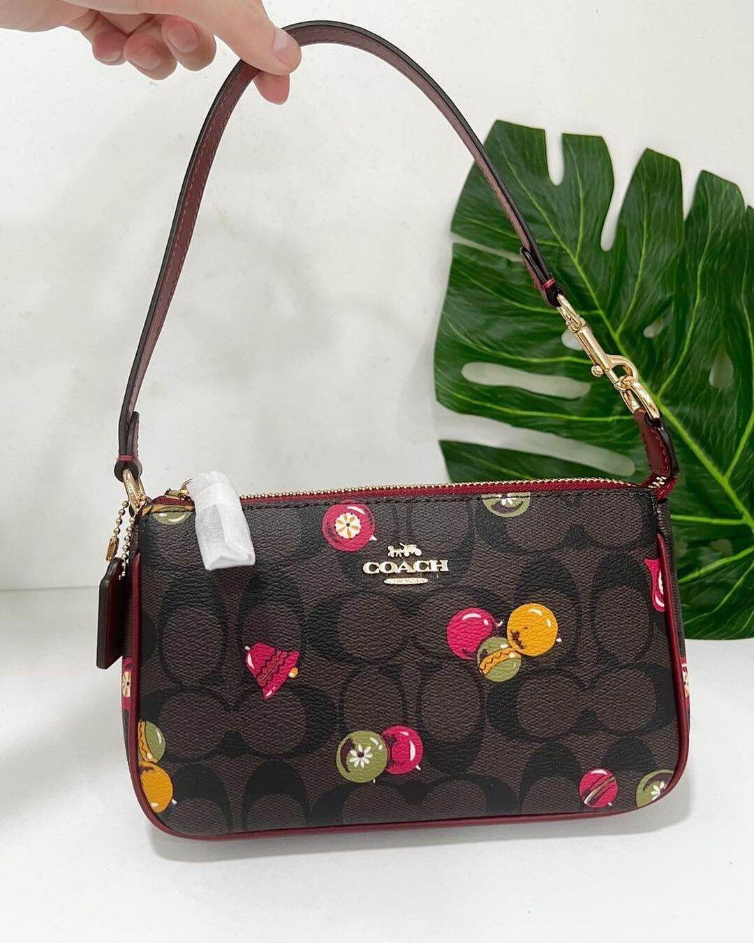 Coach C7403 Nolita 19 in Signature Canvas with Ornament Print Brown