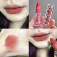 L-08🌟Cappuvini ลิปสติก เนื้อแมตต์ กํามะหยี่ หลอดใส 6 สี อะคริลิคใส กันน้ํา กันเหงื่อ ติดทนนาน