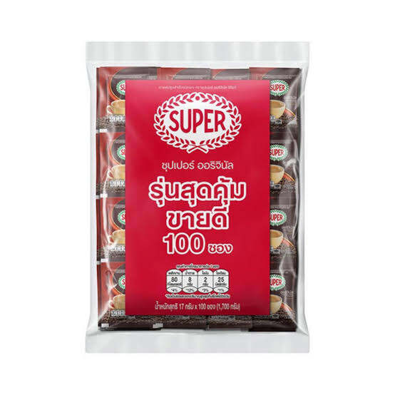 ซุปเปอร์กาแฟ 3in1 ออริจินัล (17กรัม 100 ซอง) ราคา 429 บาท*ส่งฟรี