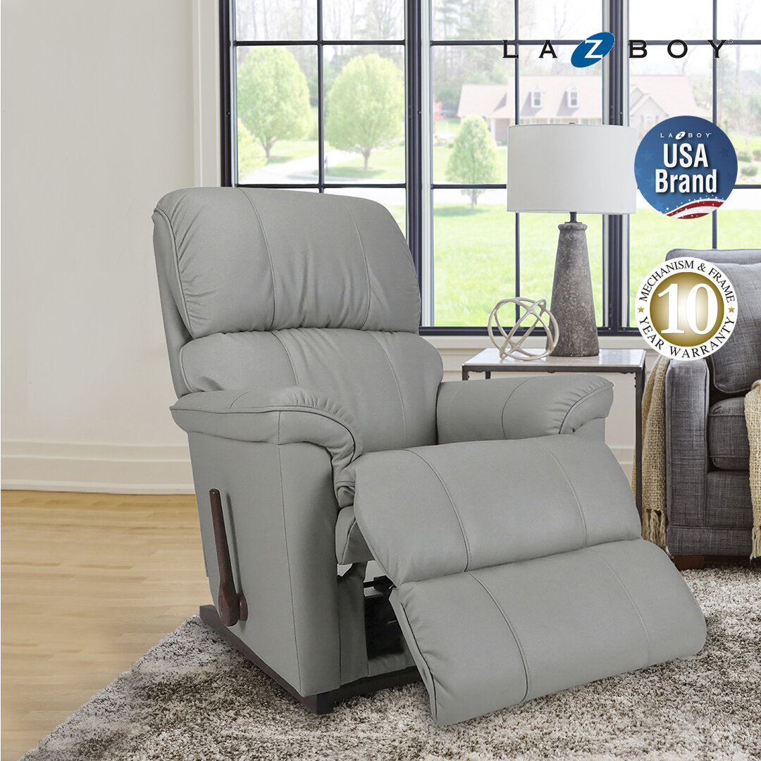 เฟอร์นิเจอร์และอุปกรณ์จัดเก็บตกแต่งบ้าน La-Z-Boy Rocking Recliner 10T-552 Stanley Half Leather lazboy