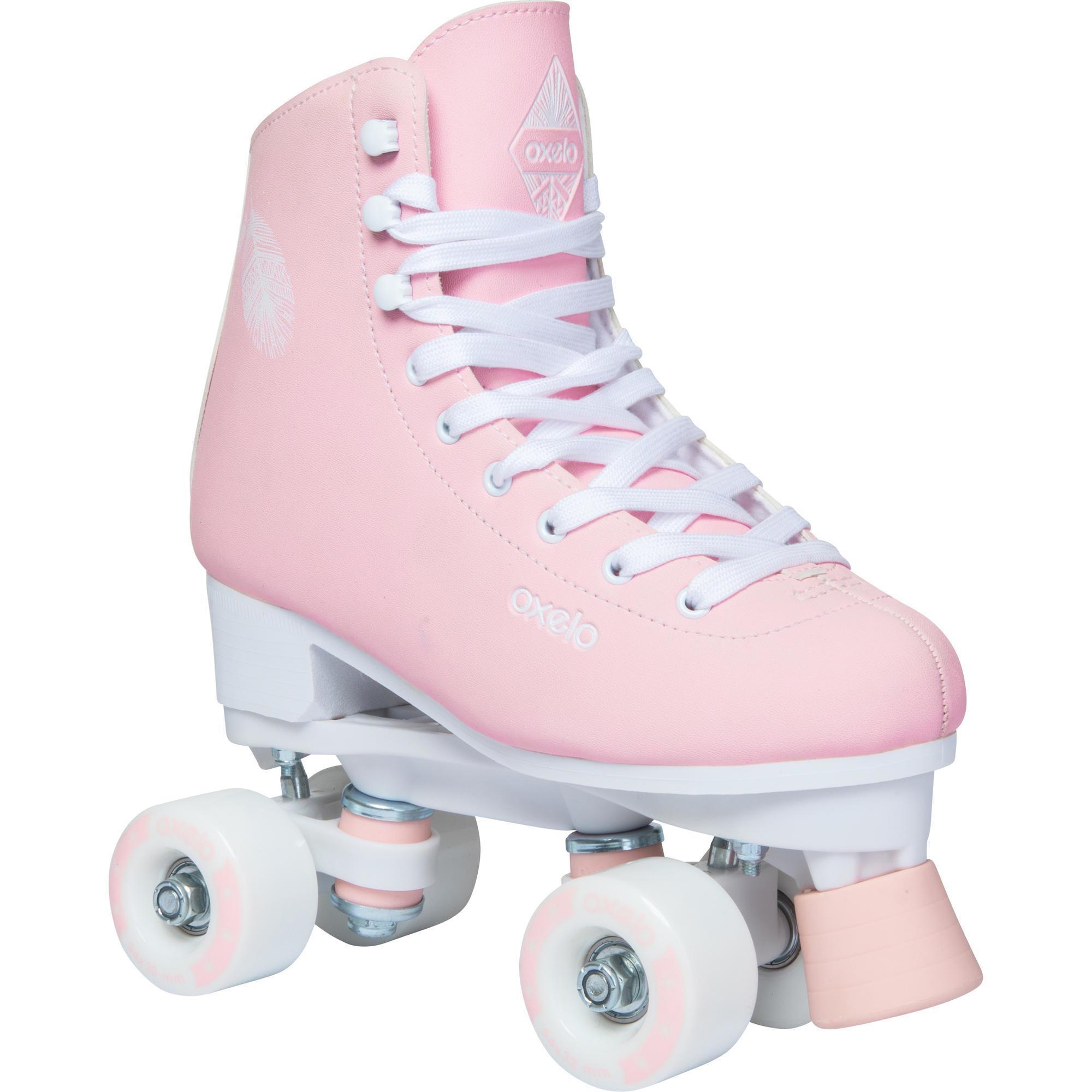 [Pre-Order 7-15 days ]Oxelo artistic 100 roller skate รองเท้าโรลเลอร์สเก็ต สีขมพู