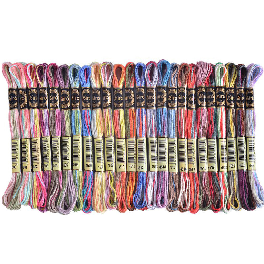 ด้ายปักครอสติช 24/78 สี ยาว 8 เมตร ด้ายปักไล่เฉดสี สำหรับงานปักผ้า งานเย็บปักถักร้อย DIY สี DMC