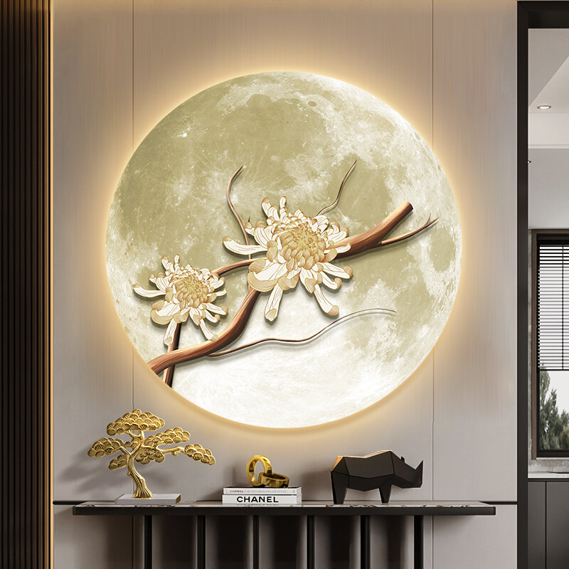 [XIANGTUYIN | New Chinese Style Branch Flower Zen Decorative Wall Art with Light,XIANGTUYIN | New Chinese Style Branch Flower Zen Decorative Wall Art with Light,] ราคา 1,970 บาท*ส่งฟรี