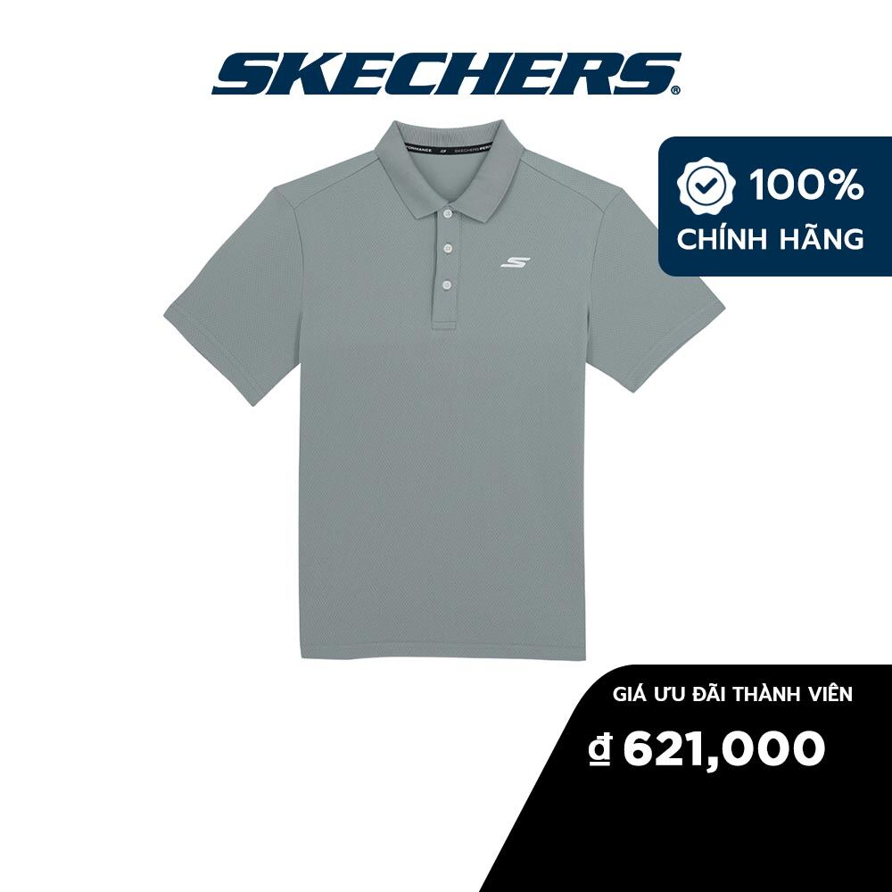 Skechers nam áo thun tay ngắn refresh collection performance short sleeve tee - sp223m054-002e