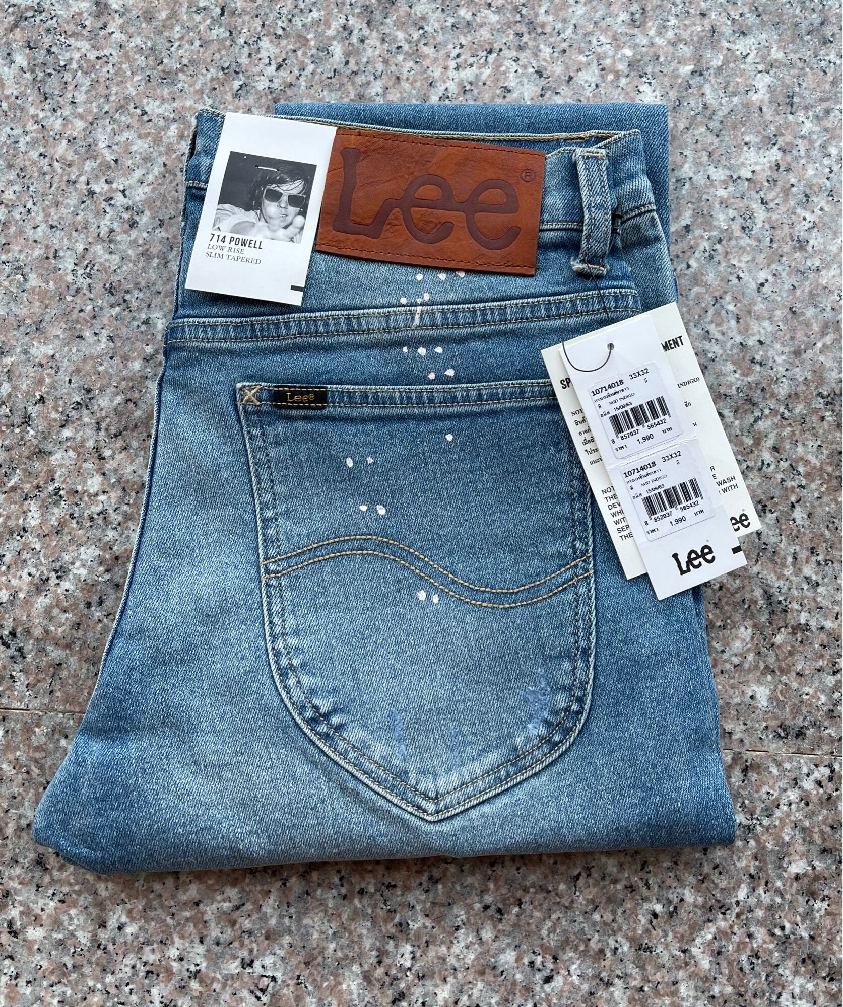 lee 714 powell low rise slim tapered