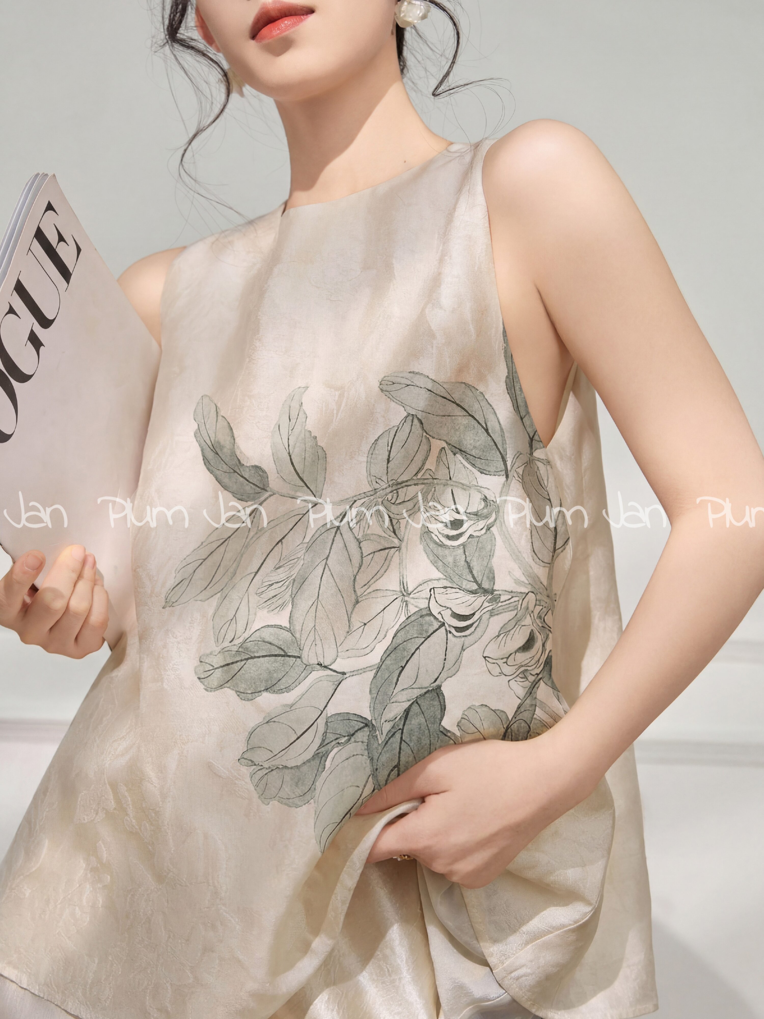 PlumJan | Chinese Style Summer Sleeveless Blouse Vest ราคา 6,397,868 บาท*ส่งฟรี