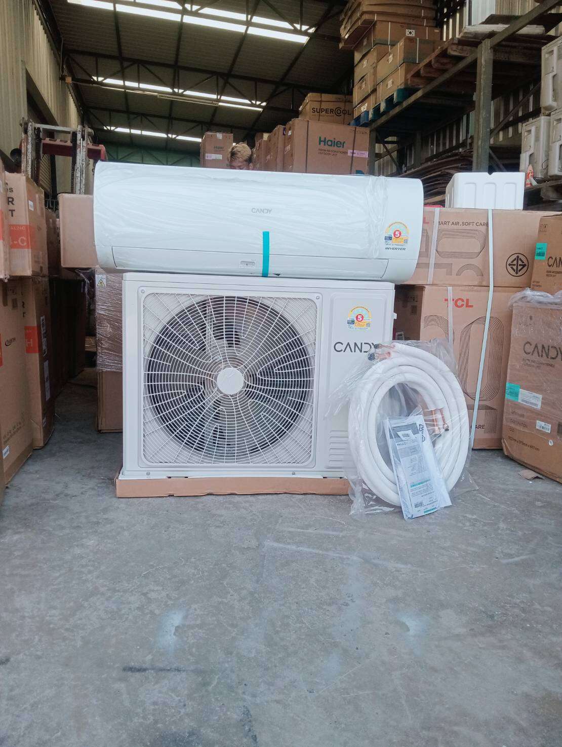 แอร์ติดผนัง ยี่ห้อ Can dy ขนาด 24000 BTU ( ระบบอินเวอร์เตอร์ รุ่น CE-24VPCT ) ราคา 17,396 บาท*ส่งฟรี