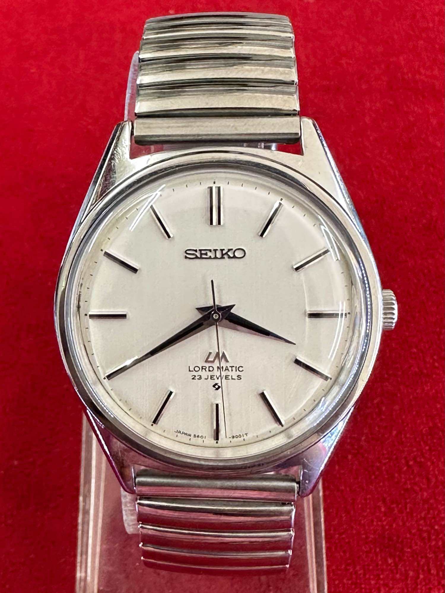 SEIKO LM LORD MATIC 23 Jewels Automatic ตวเรอนสแตนเลส นาฬกาผชาย มอสองของแท Lazada co th