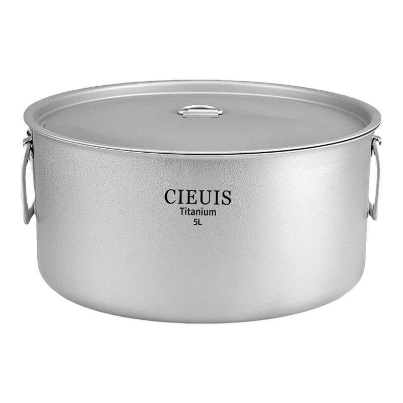 CIEUIS | Outdoor Camping Titanium Cooking Pot