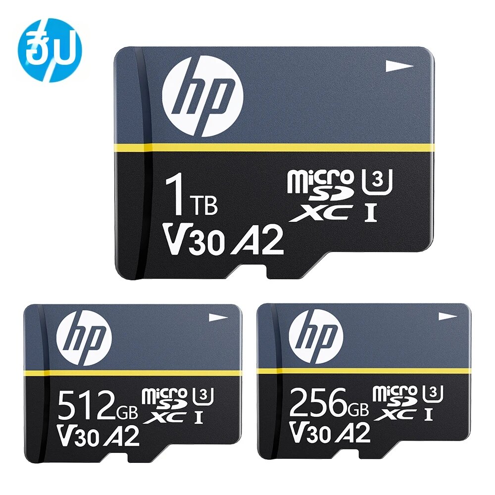 การ์ดหน่วยความจำ Micro SD Card HP การ์ดหน่วยความจำ Micro SD A2 U3 V30 256GB 512GB 1TB สูงสุด 220M/s MicroSDXC ราคา 7,161 บาท*ส่งฟรี