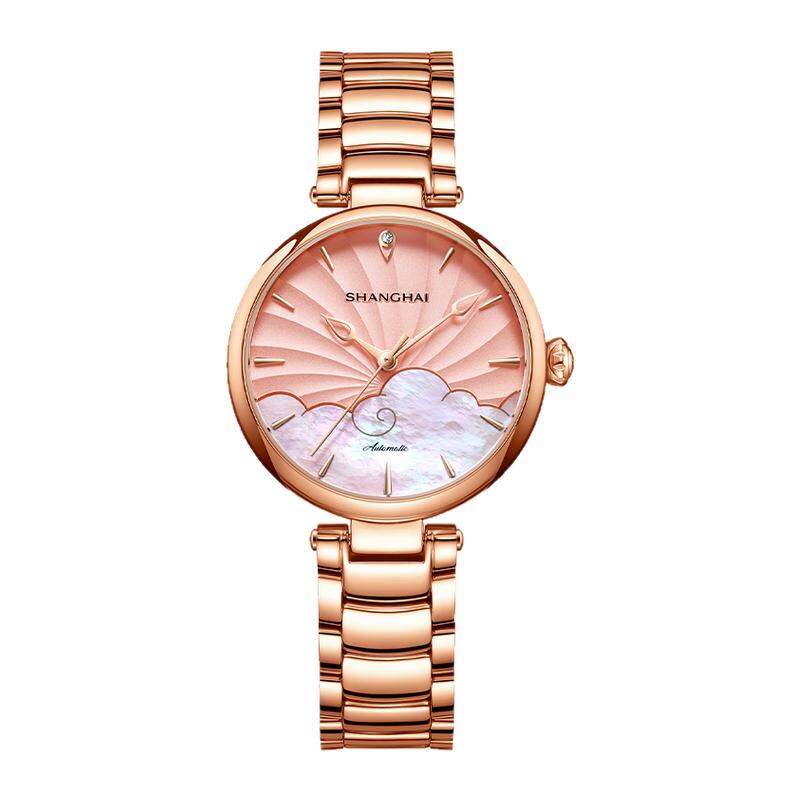 Shanghai | Qixi Festival Gift Shanghai Women's Automatic Mechanical Watch Waterproof Wristwatch Fashionable Stainless Steel Butterfly Buckle ราคา 13,925 บาท*ส่งฟรี