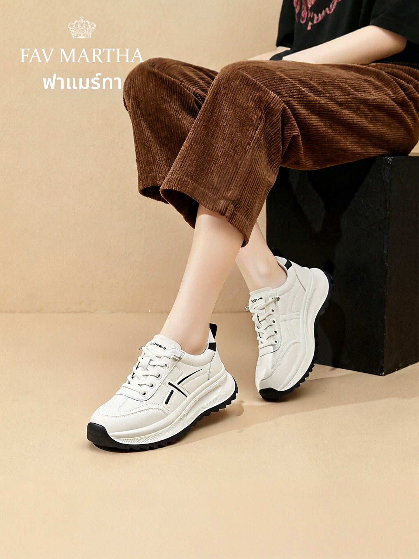 High-End Soft Sole Comfortable Slip-On Dad Shoes Women ราคา  7,960 บาท*ส่งฟรี