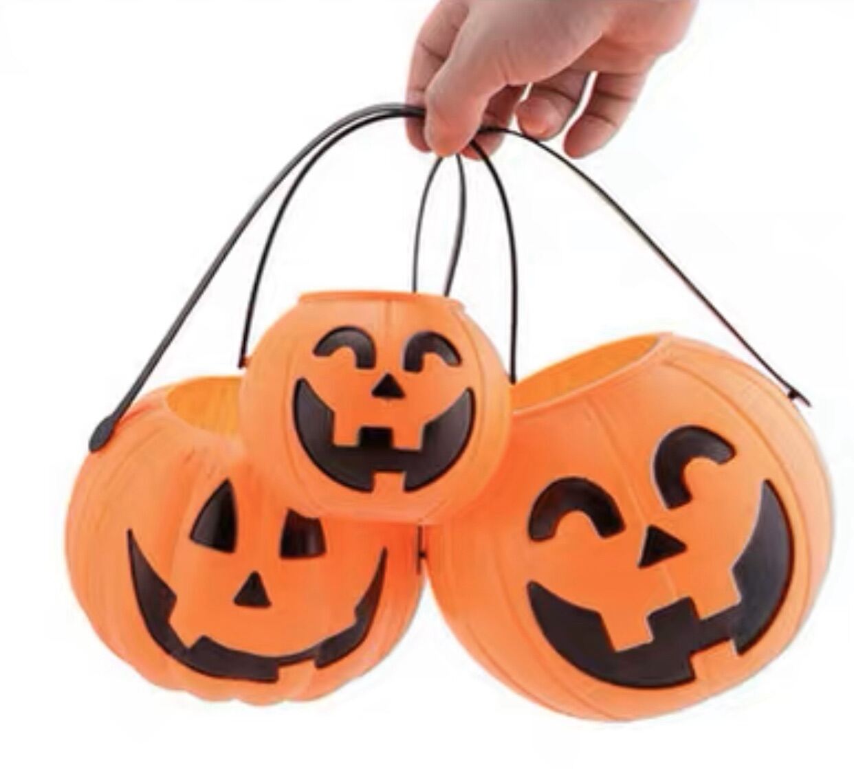 ถังฟักทอง ฮาโลวีน กระป๋องฟักทอง halloween pumpkin bucket