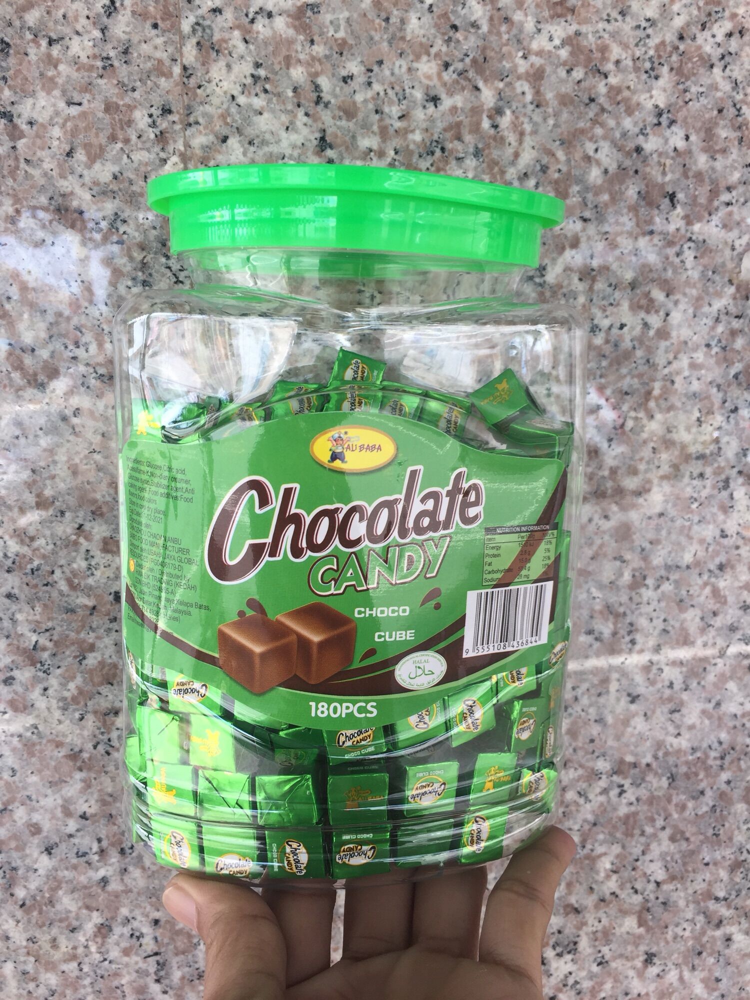 ลูกอมอัดเม็ด รสช็อคโกเเล็ต Chocolate candy choco cube 109฿. 1กระปุก 180 ...
