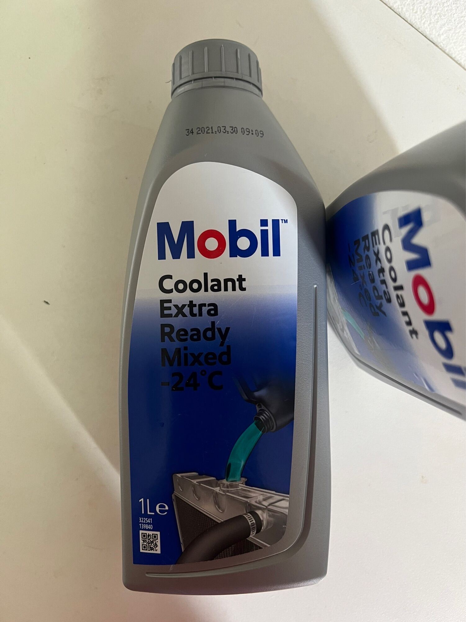 น้ำยาหม้อน้ำMobil Coolant ขนาด 1 ลิตร Lazada.co.th
