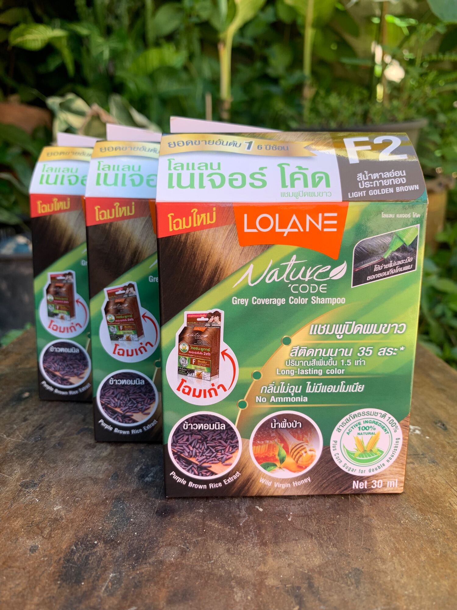 โฉมใหม่ New โลแลนแชมพูปิดผมขาว Lolane Nature Code Grey Coverage Color