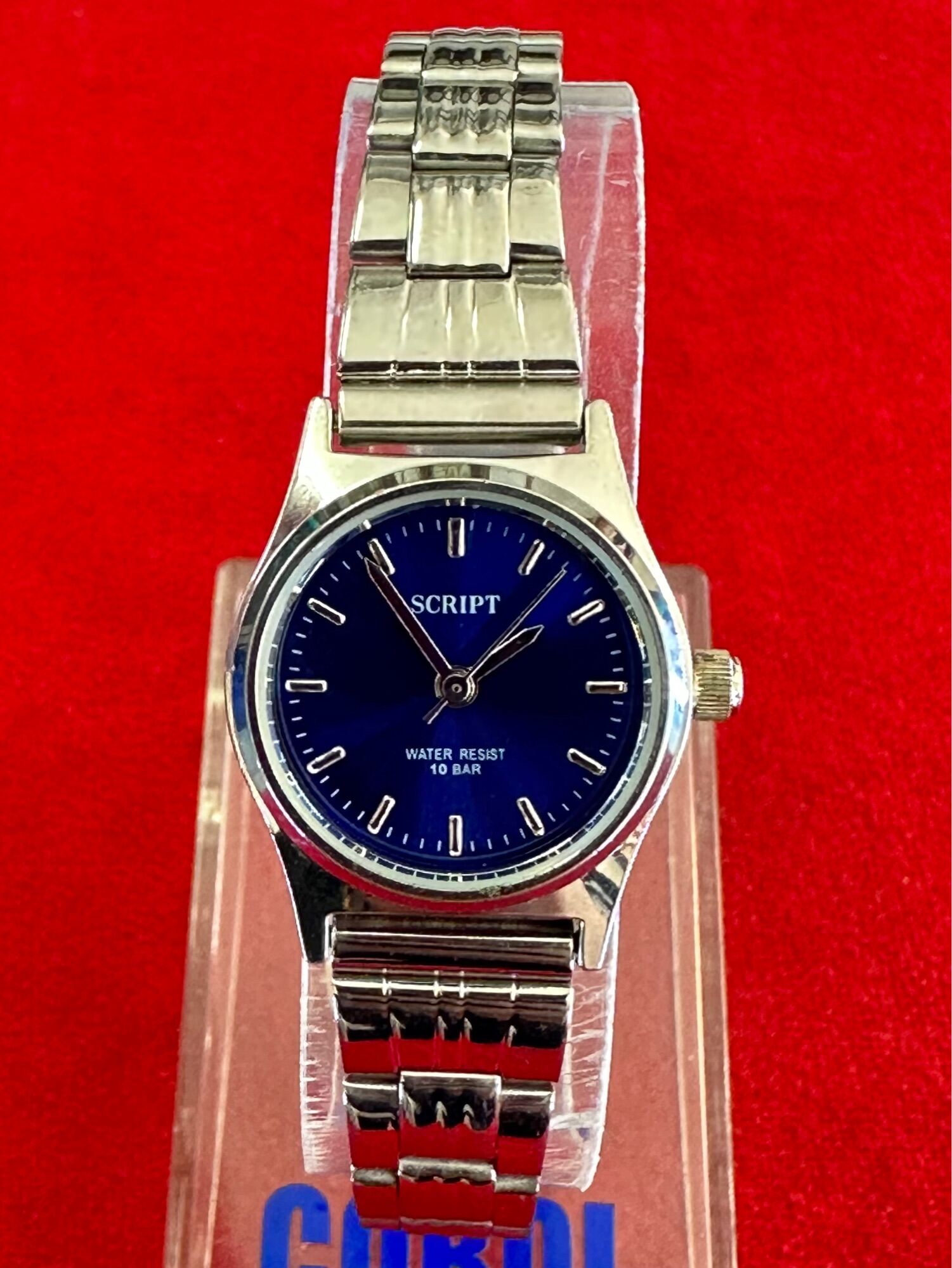 SCRIPT WATER RESIST 10 BAR Quartz ตัวเรือนสแตนเลส นาฬิกาผู้หญิง มือสอง