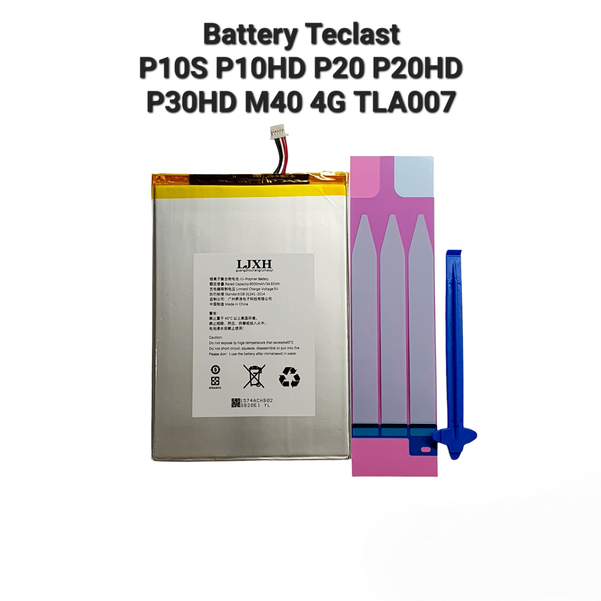 Teclast P10S P10HD P20 P20HD P30HD P40HD TLA007 M40 4G แบตเตอรี่ battery 5สาย 9000mAh ประกัน3เดือน จัดส่งเร็ว มีของแถม ราคา 750 บาท*ส่งฟรี