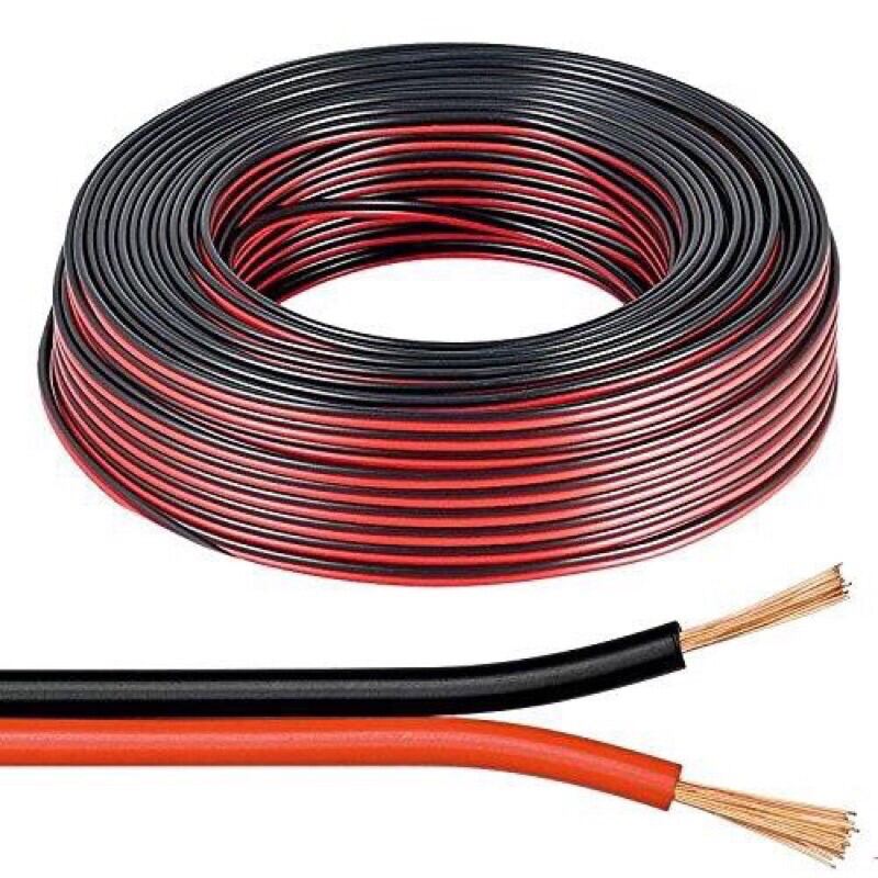 สั่งขั้นต่ำ 5 เมตร⚡️สายไฟแดง-ดำทองแดงแท้100%(ราคาต่อ1เมตร)