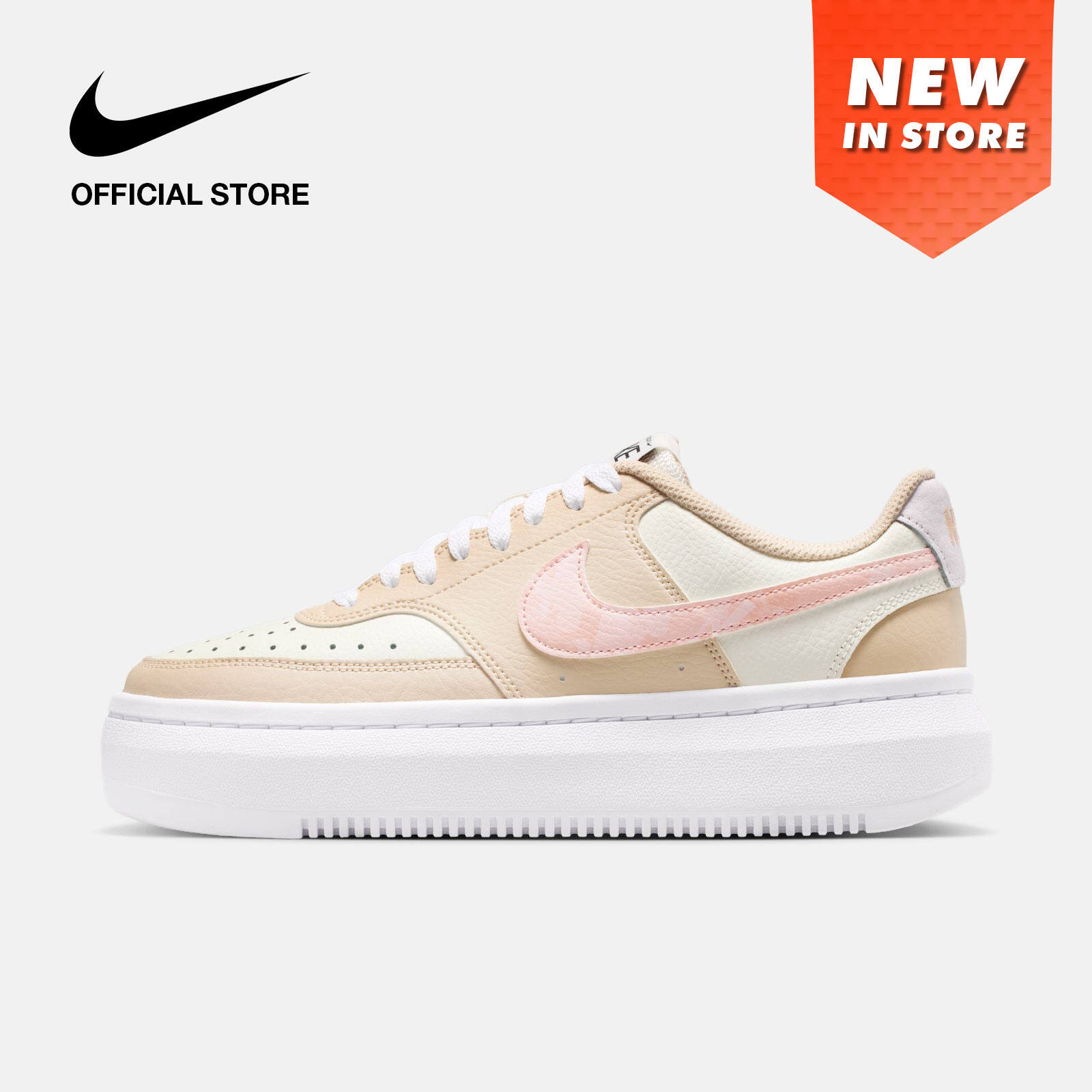Nike Women's Court Vision Alta Shoes - Sail [FD9921-181] ราคา 3,400 บาท*ส่งฟรี